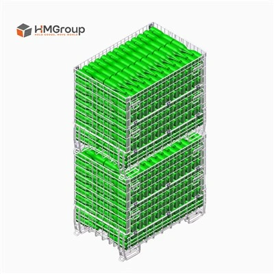 Contenedor burdeos plegable